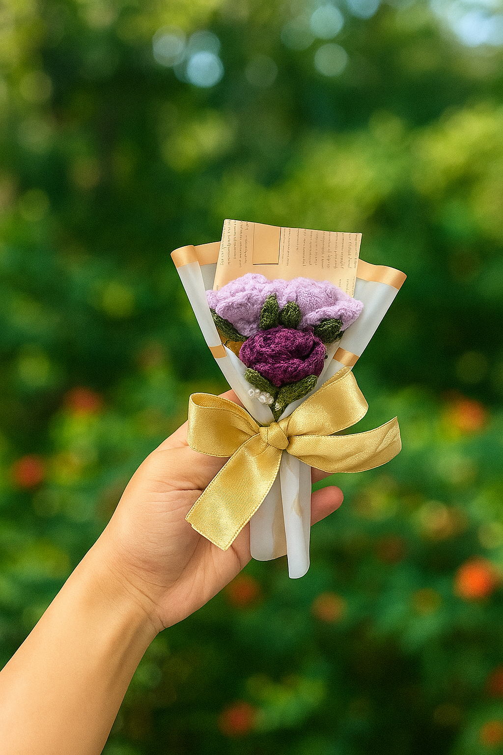 Mini Lavender Rose Bouquet