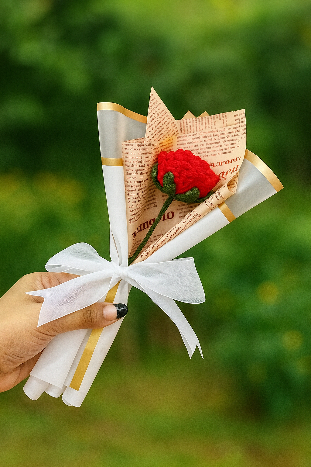 Single Rose Bouquet