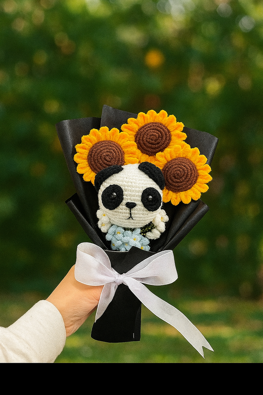 Panda Sunflower Bouquet