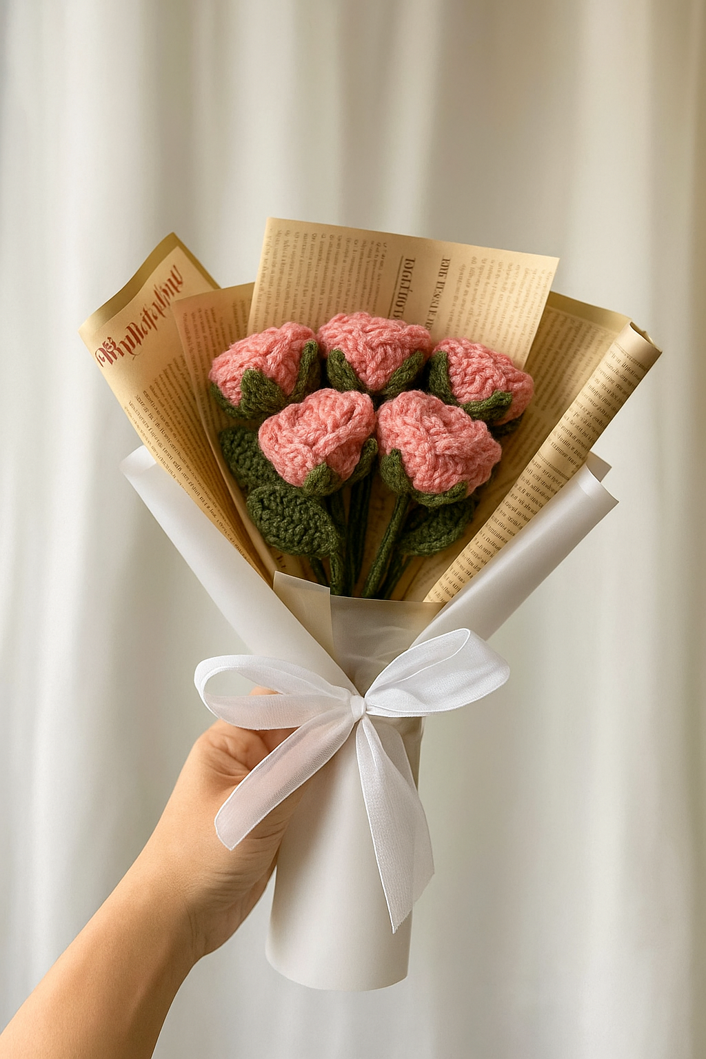 5 Black Roses Bouquet