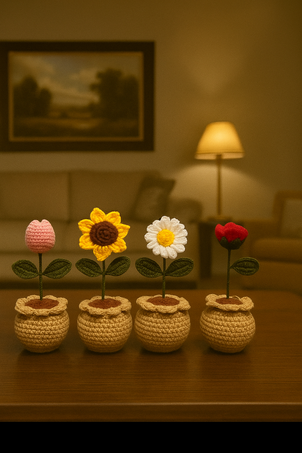 Set of Four Pots