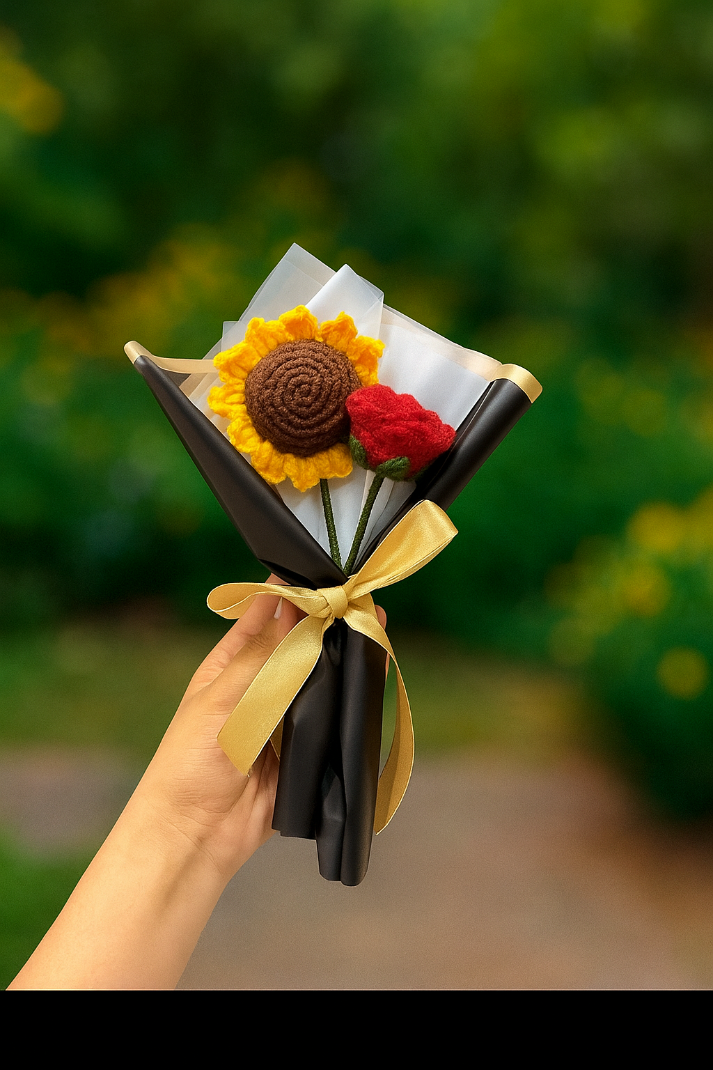Sunflower plus Rose Bouquet