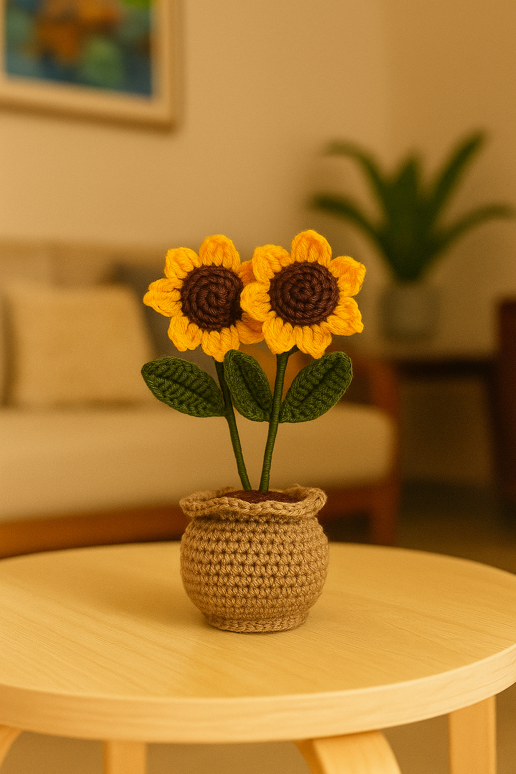 Double Sunflower Pot