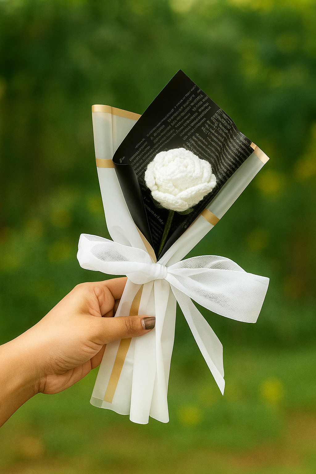 Single Rose Bouquet
