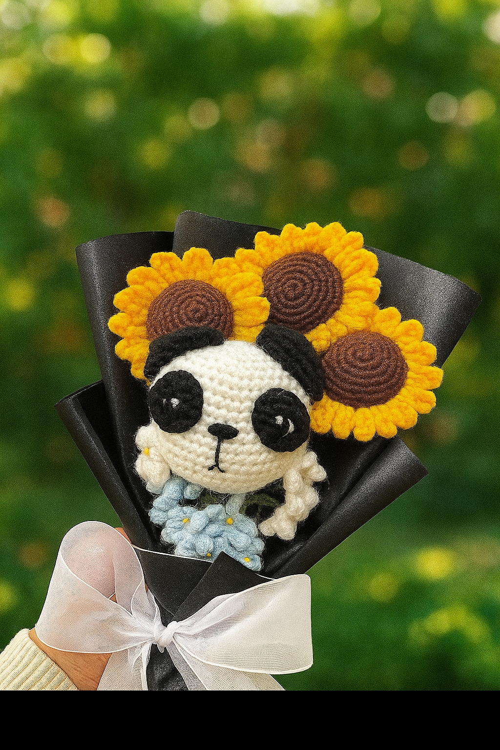 Panda Sunflower Bouquet