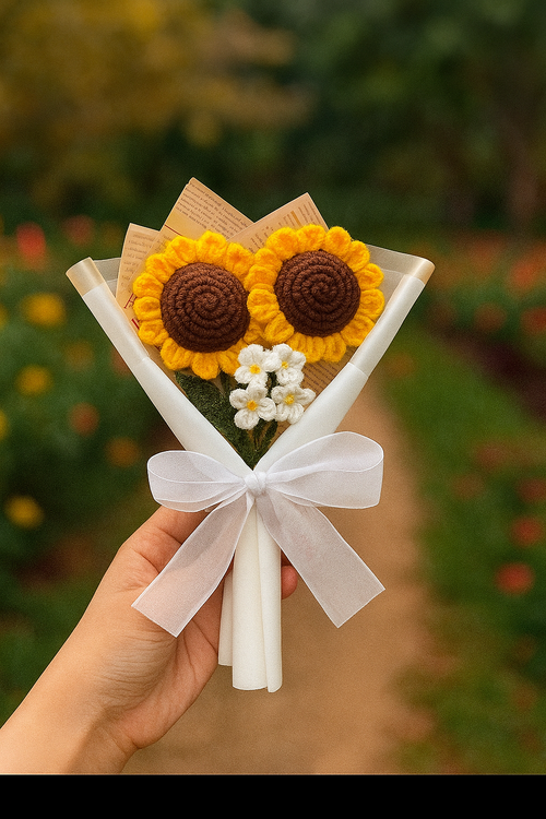2 Sunflower + forgetmenots