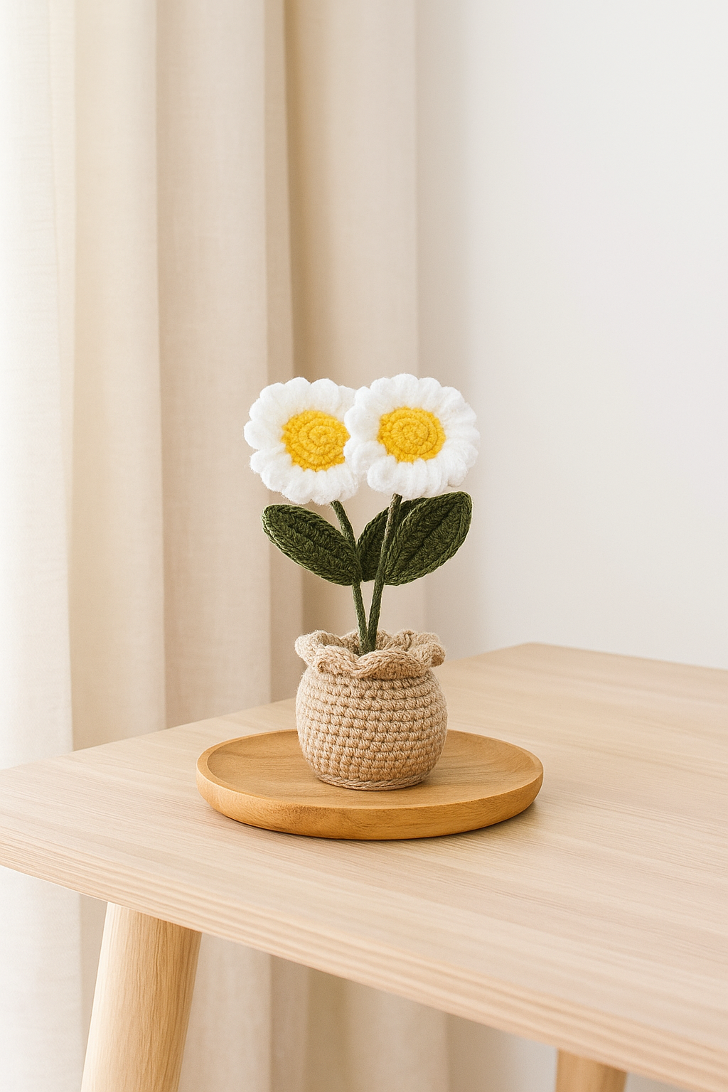 Double Daisy Pot