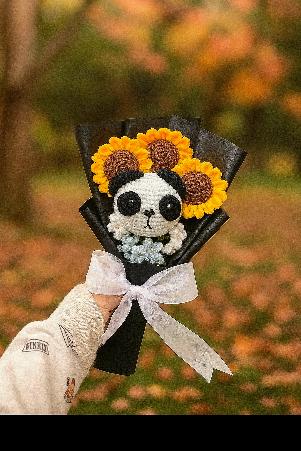 Panda Sunflower Bouquet